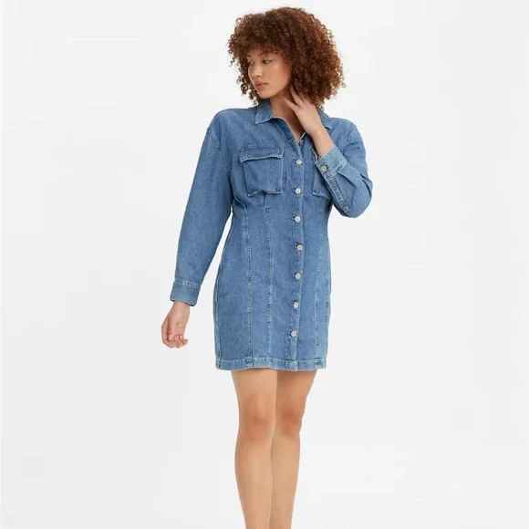 chinese dress ladies Levis Ellie Denim Dress  Dolls Kill
